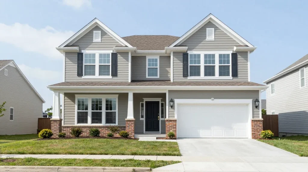 Cost to build a 4 bedroom house — two-story exterior vs single-story ranch layout