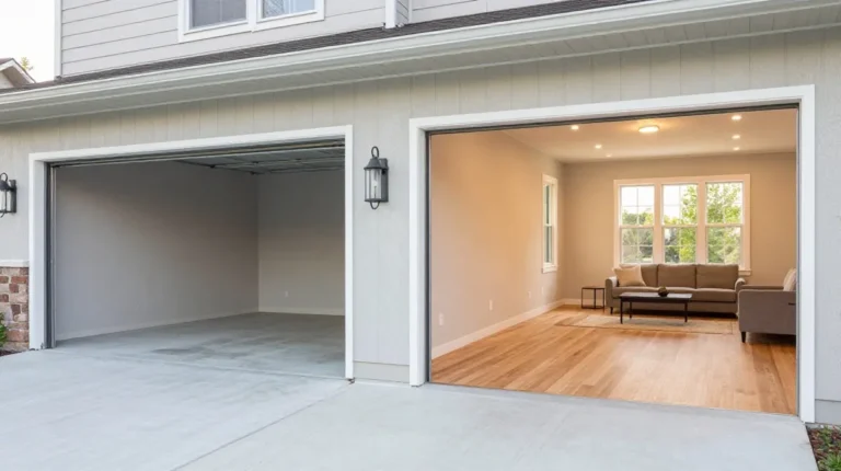Garage converted into a finished living space