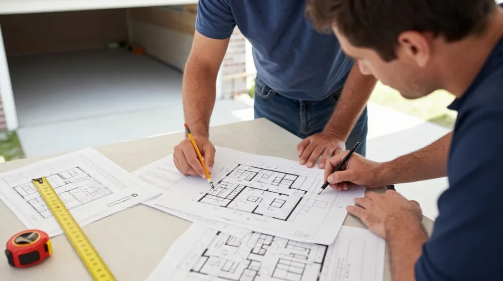 Garage conversion plans and permit review